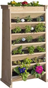 Wooden Vertical Garden Planter for growing vegetable, flower and more