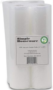 SimpleHouseware Commercial Vacuum Sealer Rolls allow you to wrap your food conveniently. It's a true food storage saver!