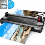 Laminator Machine for A3/A4/A6, YE381 Thermal Laminating Machine for Home Office School Use with 50 Pouches