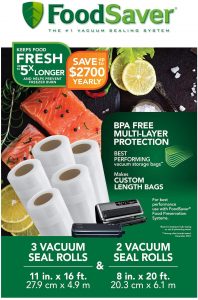 FoodSaver 8" and 11" Vacuum Seal Rolls Multipack | Make Custom-Sized