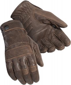 Cortech Men's Duster Leather Motorcycle Gloves (Brown, Large)