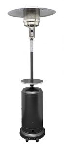 Hiland HLDS01-WCBT propane patio heater, hammered silver