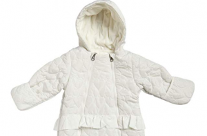 Jessica Simpson Baby Girls Hooded Heart Snowsuit Pram