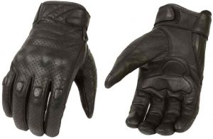 Milwaukee Leather Men's Premium Leather Perforated Cruiser Gloves MG7500 (L)