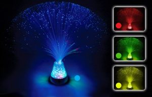 Playlearn Fiber Optic Light Lamp Color has 4 colors options for you to create a romantic moment in your house or bedroom or restaurant.