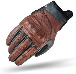 SHIMA Caliber Mens Vintage Leather Motorcycle Gloves - Brown