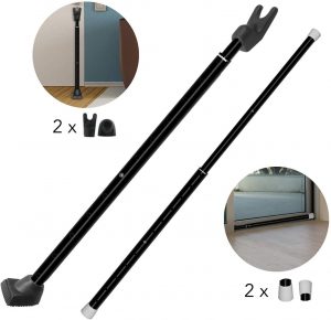 Securityman 2-in-1 Door Security Bar & Sliding Patio Door Security Bar