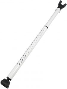 South Main Hardware 810185 Adjustable Door Brace Security Bar, White