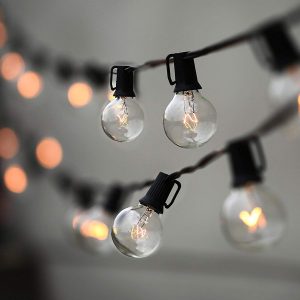 String Lights, Lampat 25Ft G40 Globe String Lights