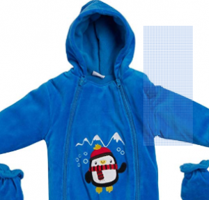 Sweet & Soft Baby Boys' Warm Pram Snowsuit with Hood