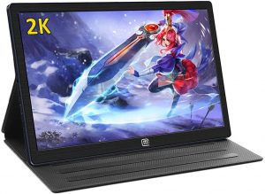 13.3 Inch 2K Portable Gaming Monitor,Support USB C and Hdmi Video Input，HDR,PD Charging