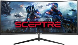 Sceptre Monitor 30-inch Curved Gaming Monitor has a screen size of 21:9 2560x1080p Ultrawide Ultra Slim for the slim screen lover.