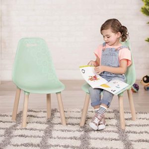 This is a toddler chair from B. spaces by Battat. It comes in two as a set for your children to read and do other activities.