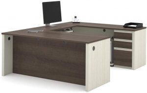 BESTAR U-Shaped Desk with Pedestal - Prestige Plus