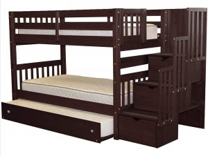 This twin bunk bed by BedZ is designed for dorm and hostel use.