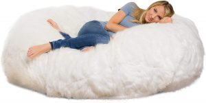 Comfy Sacks 6 ft Lounger Memory Foam Bean Bag Chair