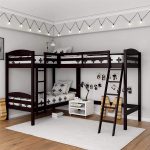Dorel Living Clearwater Triple, Espresso Bunk Beds