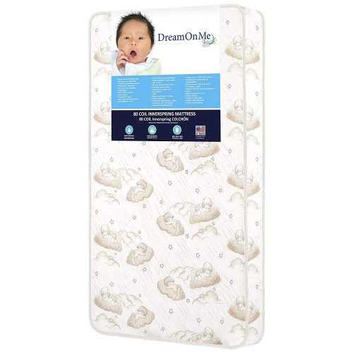 Dream On Me Spring Crib and Toddler Bed Mattress, Twilight