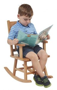 This is a heavy duty rocking toddler chair for reading and studying