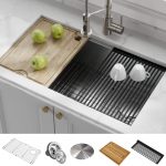 Kraus KWU110- 32 Single Bowl Steel Kitchen Sink