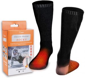 M.Jone Heated Socks, Electric Heating Socks for Men Women, Winter Warm Cotton Socks