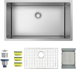MENSARJOR Single Bowl Kitchen Sink, 30×18