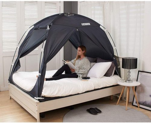 BESTEN Floorless Indoor Privacy Tent on Bed for Warm and Cozy Sleep Inside Drafty Room