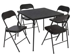 Best Choice Products 5PC Folding Table & Chairs Card Poker Game Parties Portable Furniture Dining Set