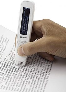 C-Pen is a pen reader built to help people with impairment and other people to learn different languages.