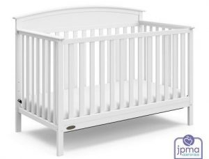Graco Benton 4-in-1 Convertible Crib (White) – Easily Converts to Toddler Bed