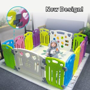 This Baby Playpen is suitable for active child who need a larger space to play in.