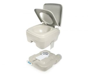 Camco 2.6 Gallon Portable Travel Toilet | Mobile Toilet for Camping, Boating and Other Recreational Activities