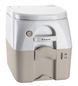 Dometic TAN 5 Gallon Portable Toilet | 5.0 Gallon Portable Mobile Camping Toilet