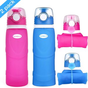 Farielyn-X Collapsible Water Bottle is foldable for easily store in your bag.