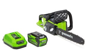 Greenworks 16-Inch 40V Cordless Chainsaw, 4.0 AH Battery Included