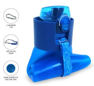 Makooz Collapsible Water Bottle for traveling and daily commuting.