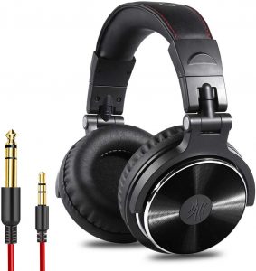 OneOdio Adapter-Free Closed Back Over-Ear DJ Stereo Monitor Headphones.