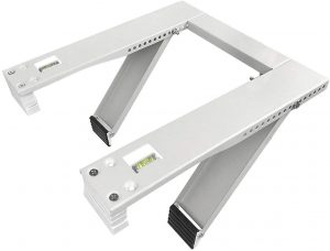 Qualward Air Conditioner Bracket Window AC Support Brackets - Heavy Duty with 2 Arms