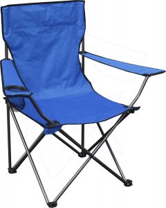 Quik Chair Portable Folding Chair with Arm Rest Cup Holder and Carrying and Storage Bag