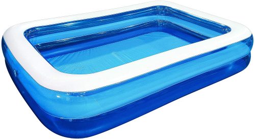 Family and Kids Inflatable Rectangular Pool | best inflatable pool for adults