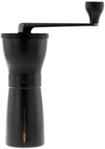 Hario Mini Slim Pro - Ceramic Coffee Mill, Pro Black