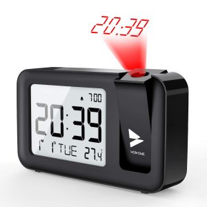 projection clock with weather