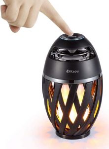 Rechargeable Ambience Lantern Speaker with Flickers Warm Light for Patio/ Porch/Home Decor