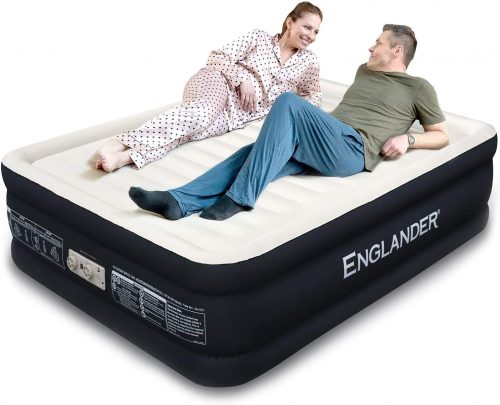 Highest End Blow Up Bed, Inflatable Air Mattresses for Guests Home Travel 5-Year Warranty