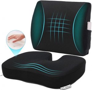 best lumbar support memory foam cushion for office chair