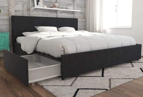king size bed frame with storage