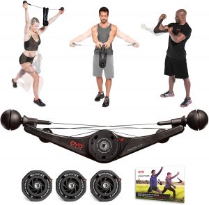 Portable Gym Equipment Set for Exercise at Home, Office or Travel - SpiraFlex Strength Training Fitness Technology