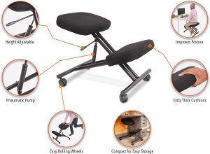 dragonn ergonomic kneeling chair