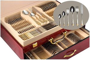 Silverware set with case from Venezia Collection