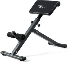 Goplus Adjustable Roman Chair, Foldable Abdominal Exercise Bench Back Hyperextension Bench